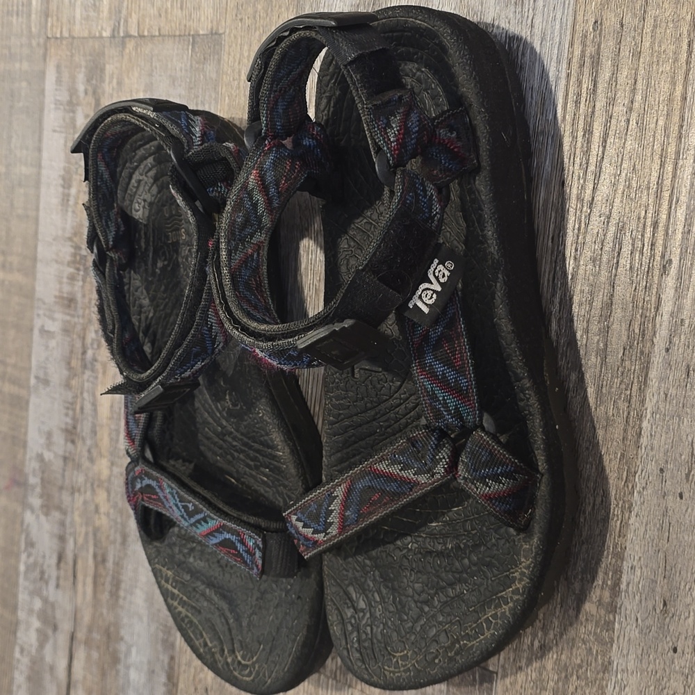 TEVA Terradactyl Aztec Print Women’s Sandals Sz 8 - Picture 5 of 11